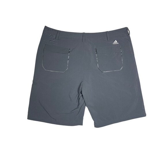 Adidas Mens Gray Golf Shorts Size 38 Stretch Fabric With Pockets For Comfort & S - Picture 8 of 10